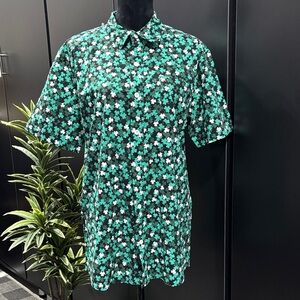 Tipsy Elves Clover Pattern,pocket,Irish,St.Patrick’s Day,fun,casual